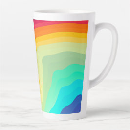 Moderner, rissiger, farbenfroher Stylist Milchtasse