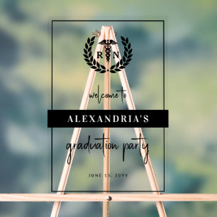 Moderner RN Nursing School Abschluss Begrüßungszei Acrylschild