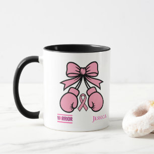 Moderner Rosa Brustkrebs Krieger Benutzerdefiniert Tasse