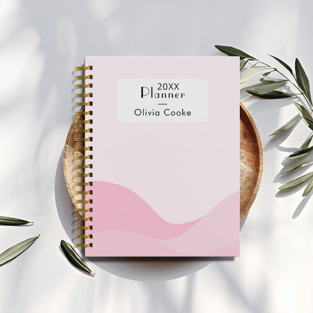Moderner rosa Digitalplaner mit Individuelle Name Planer (Modern Pink Digital Planner With Custom Name)