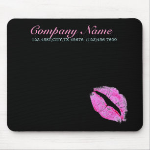 moderner rosa LippenMaskenbildner Cosmetologist Mousepad