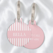 Moderner rosa Streifen girly schick personalisiert