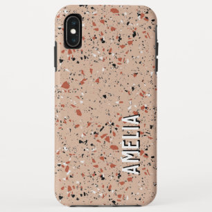 Moderner rosa Terrazzo Print Pattern Individuelle  Case-Mate iPhone Hülle