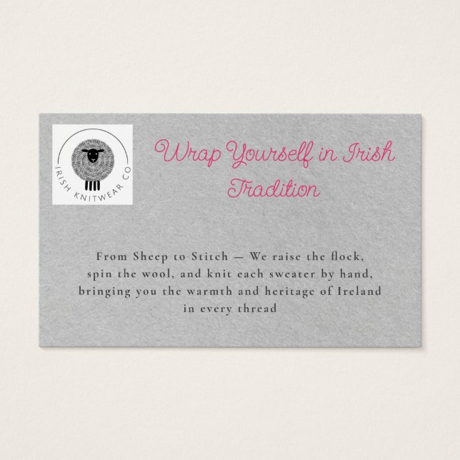 Moderner rosafarbener QR-Code (Vorderseite)