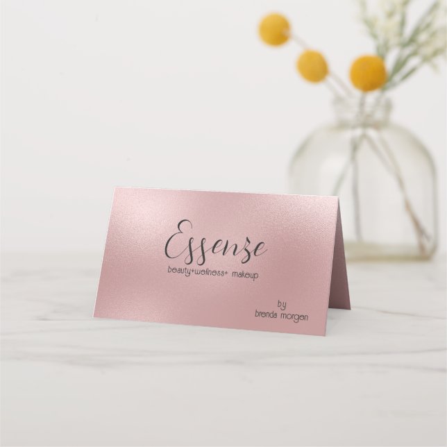 Moderner Rose-Gold-Hintergrund Treuekarte (Vorderseite)