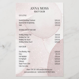 Moderner Rosegold Glitzer Flyer