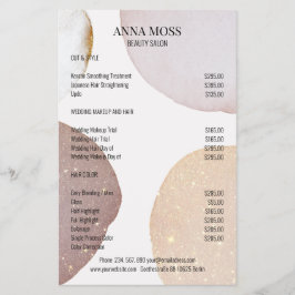 Moderner Rosegold Glitzer Flyer
