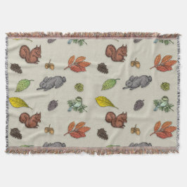 Moderner Roter Beerenvogel Decke