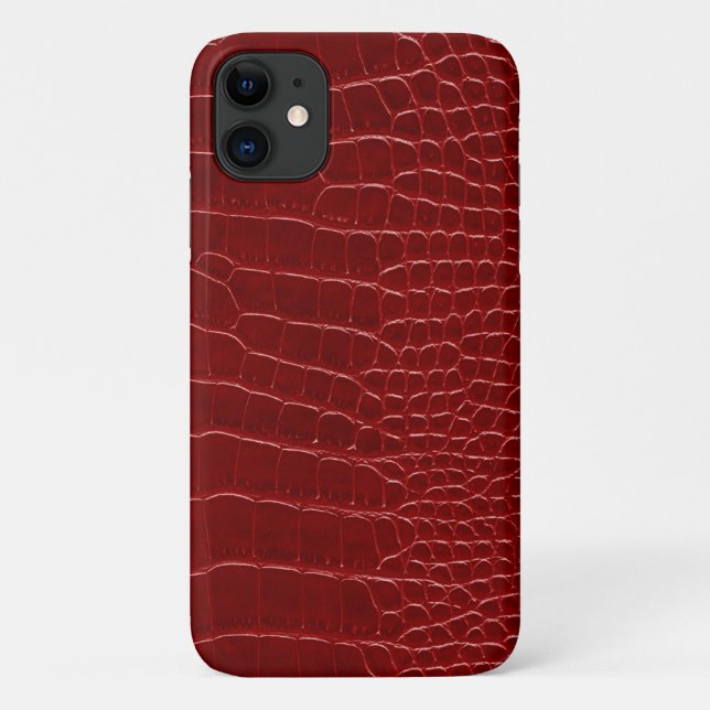 Moderner roter Krokodil Case-Mate iPhone Hülle (Rückseite)