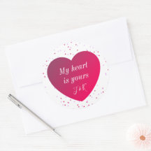 Moderner roter Rosa Herz Valentinstag