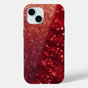 Moderner Roter Sparkle-Glitzer Telefonzelle / iPho Case-Mate iPhone Hülle