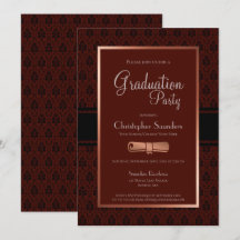 Moderner rustikaler Burgunder Kupfer-Abschluss P