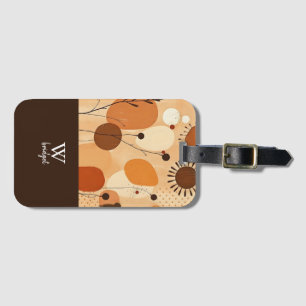 Moderner Rustikaler Mandala Herbst Erde Blumenbeet Gepäckanhänger