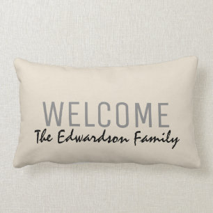 Moderner rustikaler Sand Lendenkissen