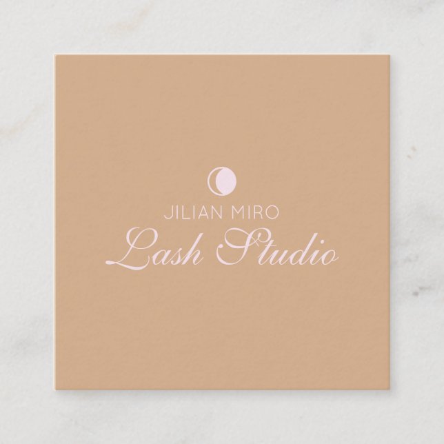 Moderner Salon Beauty Eyelash Studio Termin Auto (Vorderseite)