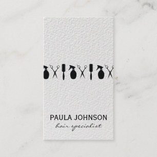 Moderner Salon Shears Hair Spezialist Visitenkarte