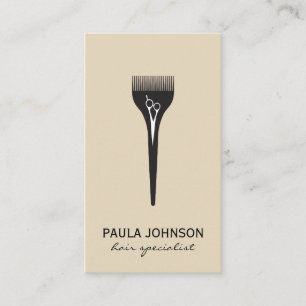 Moderner Salon Tools Haarspezialist Visitenkarte