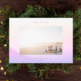 Moderner sanfter Gradient Minimalismus Weihnachtsg Feiertagskarte