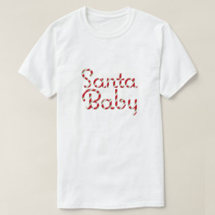 Moderner Santa Baby Holiday T - Shirt (rot)