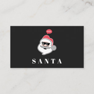 Moderner Santa Minimalistischer Cooler Spaß Whimsi Visitenkarte