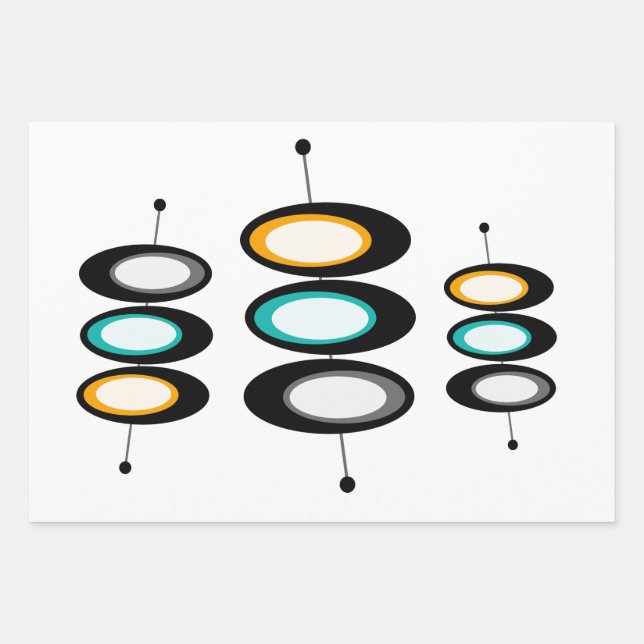 Moderner Satellit des Mittelalters  Geschenkpapier Set (Vorderseite)