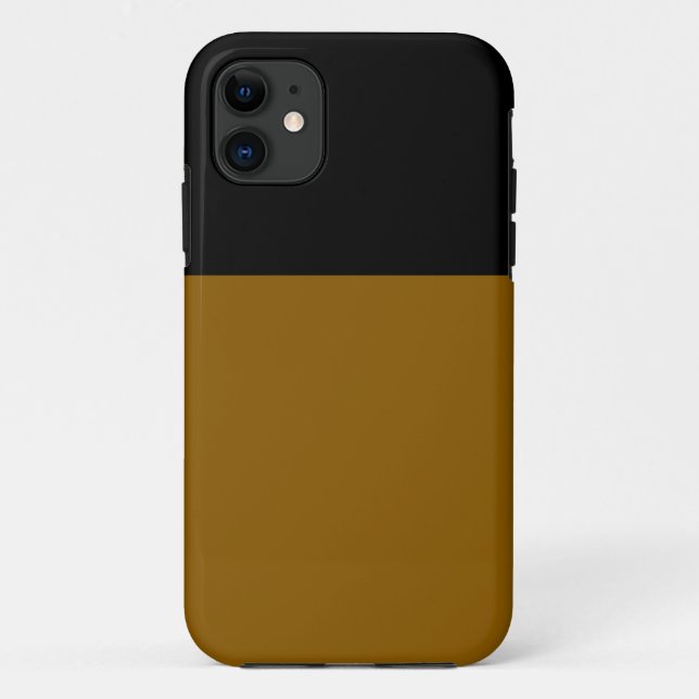 Moderner Sattelbrauner Schwarzer Nahtloser Farbblo Case-Mate iPhone Hülle (Rückseite)
