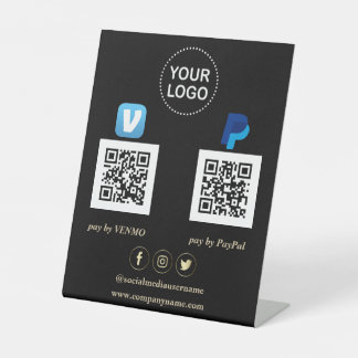 Moderner Scan zur Bezahlung von Venmo PayPal Ihres Sockelschild