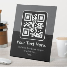 Moderner scannbarer QR-Code | Schwarz Grau & Weiß