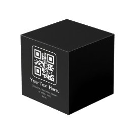 Moderner scannbarer QR-Code | Schwarz Weiß & Grau Würfel