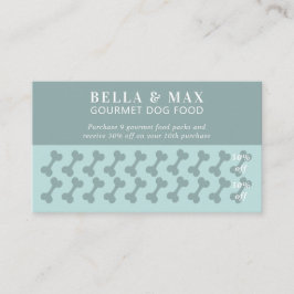 Moderner schick grüner Hundebahn Treuekarte