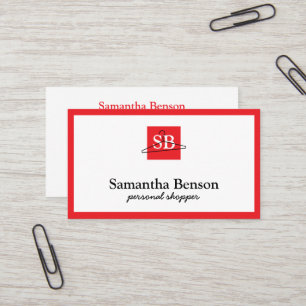 Moderner schicke Mode Stylist Personal Shopper Visitenkarte