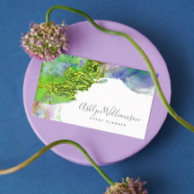 Moderner, schicker Aquarellblau & Aqua Spritzer