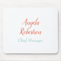 Moderner schlichter, einfacher Name