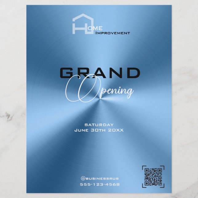 Moderner, schlichter, minimalistischer Flyer (Vorne)