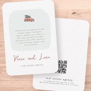 Moderner, schlichter Real Anwesen Business Holiday Mitteilungskarte