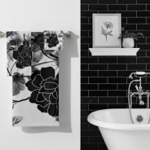 Moderner Schmetterling Floral Noir