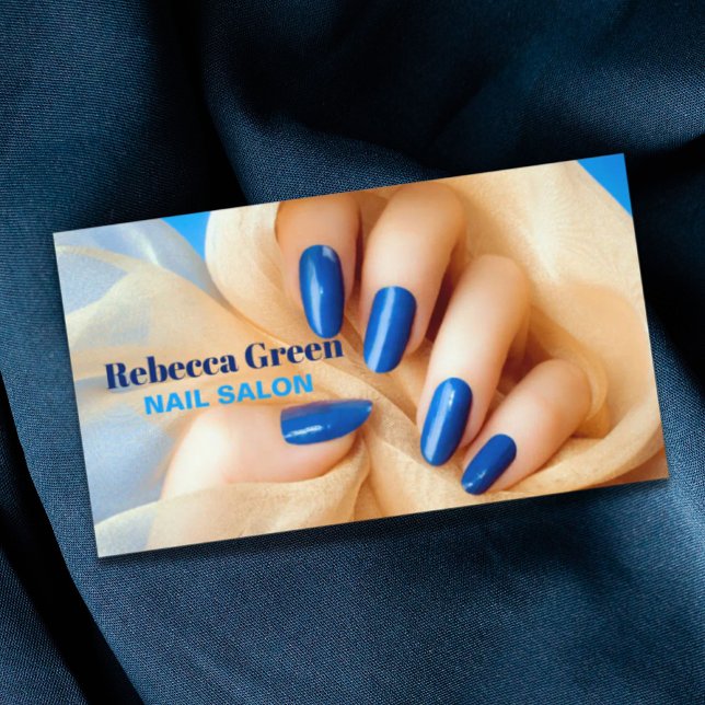 Moderner Schönheitsmanikurist Nagelnail Salon Visitenkarte (Modern beauty manicurist nail artist nail salon business card)