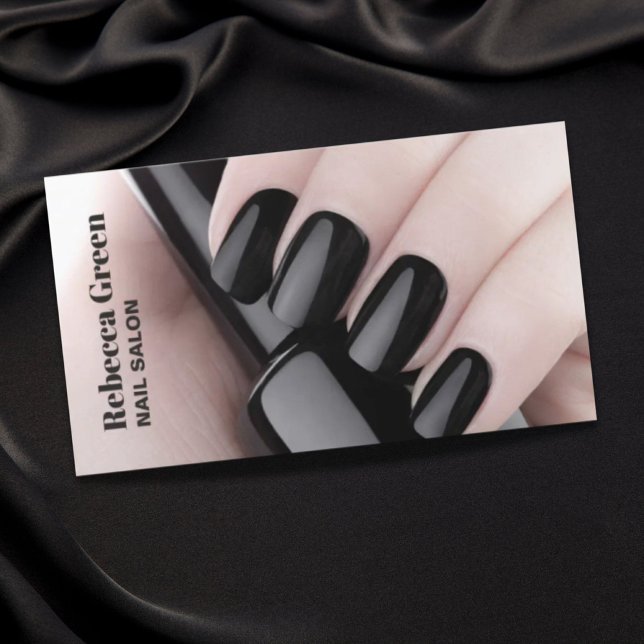 Moderner Schönheitsmanikurist Nagelnail Salon Visitenkarte (Modern beauty manicurist nail artist nail salon business card)