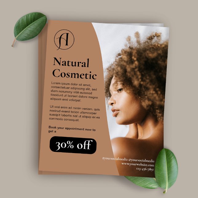 Moderner Schönheitssalon Flyer (Von Creator hochgeladen)