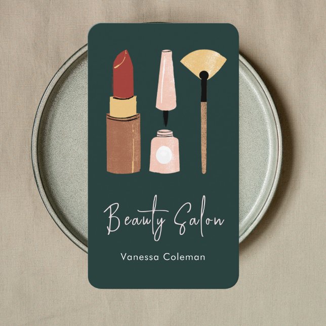 Moderner Schönheitssalon Minimal Qr Code Business  Visitenkarte (Von Creator hochgeladen)