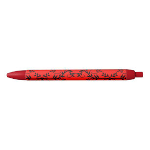 Moderner Schreibstift in Rot und Schwarz Kugelschreiber