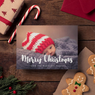 Moderner Schriftart Classic Frohe Weihnachten Foto