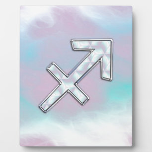 Moderner Schütze Zodiac zur Mutter von Pearl Style Fotoplatte