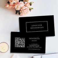 Moderner, schwarz-grauer QR-Code beruflich