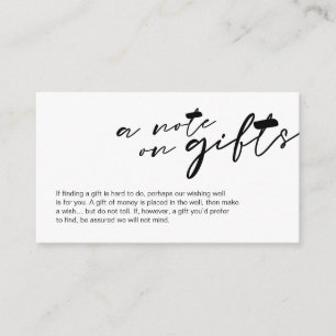 Moderner schwarz-minimalistischer Schriftart, Ein Begleitkarte