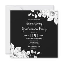 Moderner Schwarz-Weiß-Abschluss