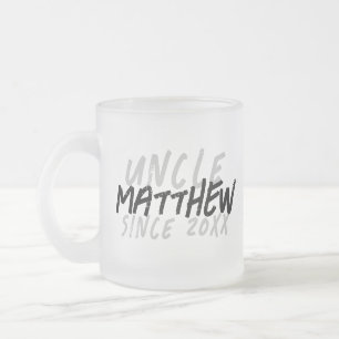 Moderner Schwarz-Weiß-Grunge für den Coolen Onkel Mattglastasse