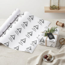 Moderner Schwarz-Weiß-Minimalistischer Weihnachtsb