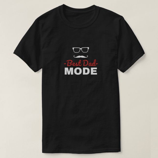 Moderner Schwarz-Weiß-Optik-Modus T-Shirt (Design vorne)