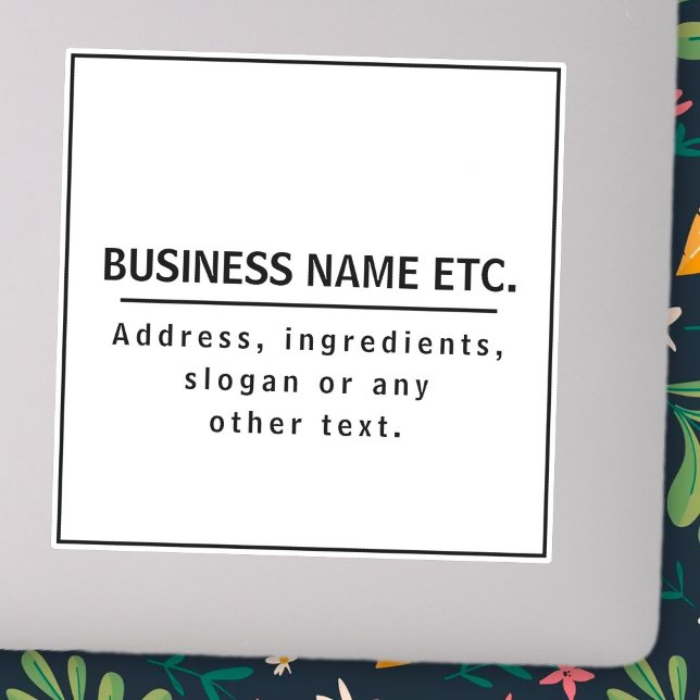 Moderner Schwarz-Weiß-Vinyl, kundenspezifisch gesc Aufkleber (Von Creator hochgeladen)